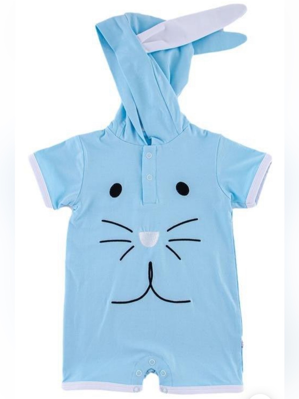 NWT Birdie Bean Easter Sweet Bunny Elijah Hooded Shortie Romper